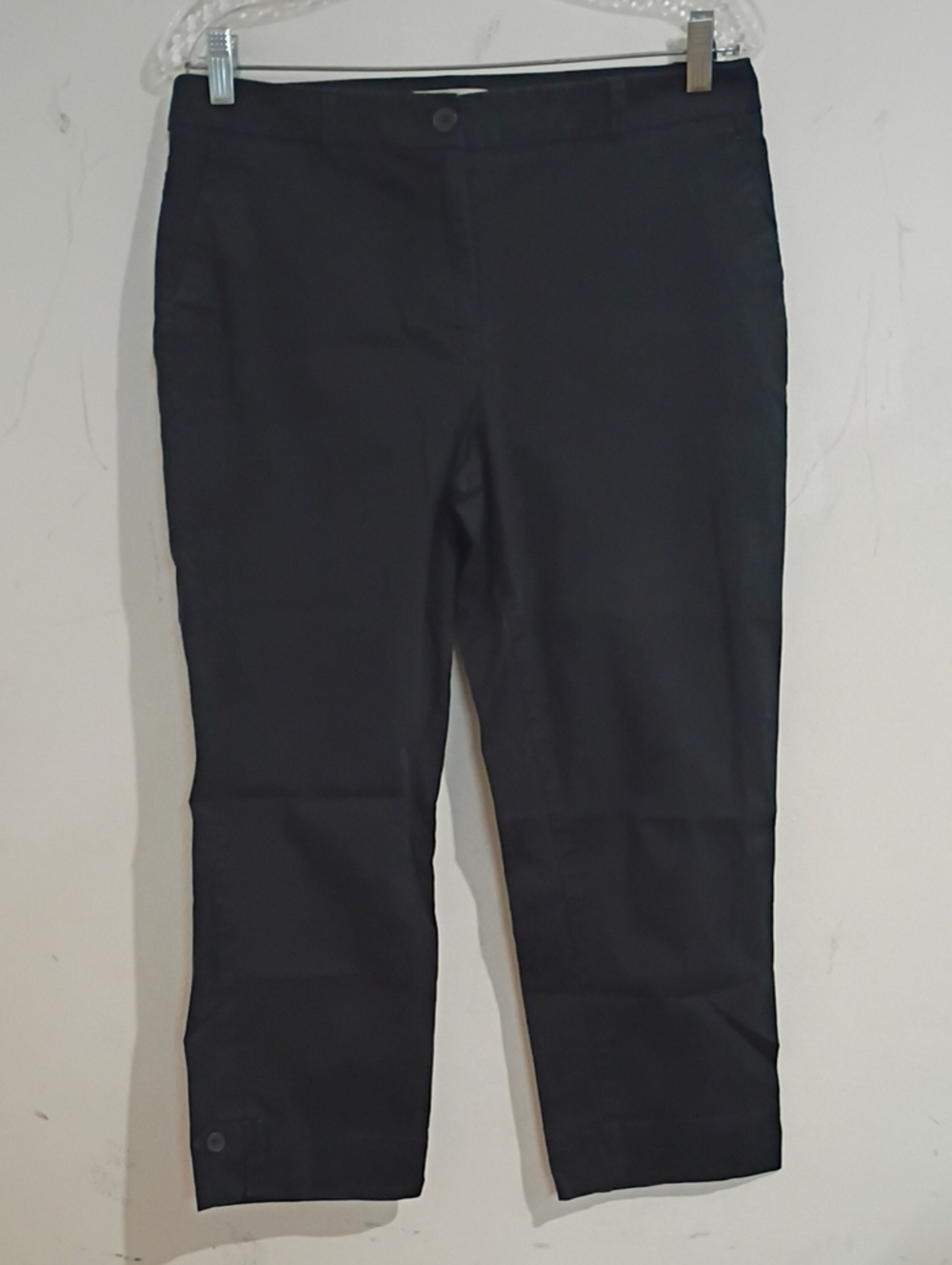 Talbots Black Cropped Straight-Leg Pants